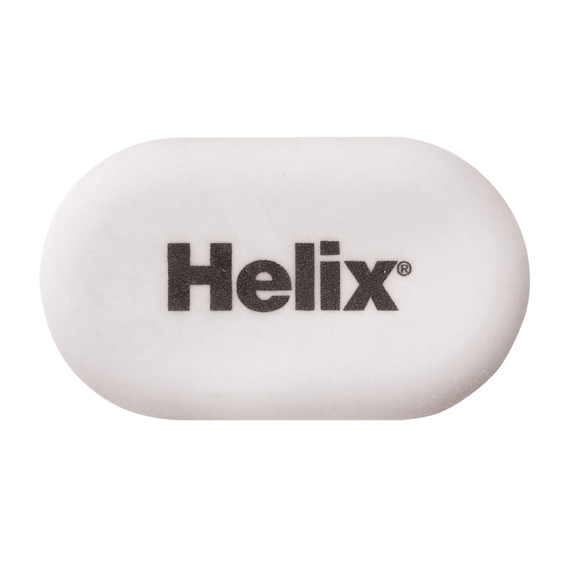 Helix Large Tablet Eraser, 102801, White