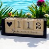 MIJOMA Yearly Countdown Calendar Cube Made of Wood - Permanent