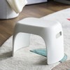 Lifestyle bathroom non-slip bath chair movable simple footrest, high type
