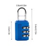 3PCS 3 Digit Combination Padlock Keyless Digit Security Padlocks Resettable