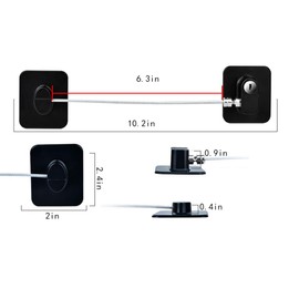 EYAKEG Fridge Lock (1 Pack),Refrigerator Lock with Keys,for Fridge, Cabinet Locks, Drawers, Dishwasher, Toilet and Child Safety Cabinet Locks, Adhesive No Drilling, 10.2 inch, Black