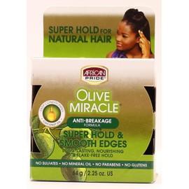 African Pride Olive Miracle Silky Smooth Edges, 2.25 Ounce (Pack of 1)