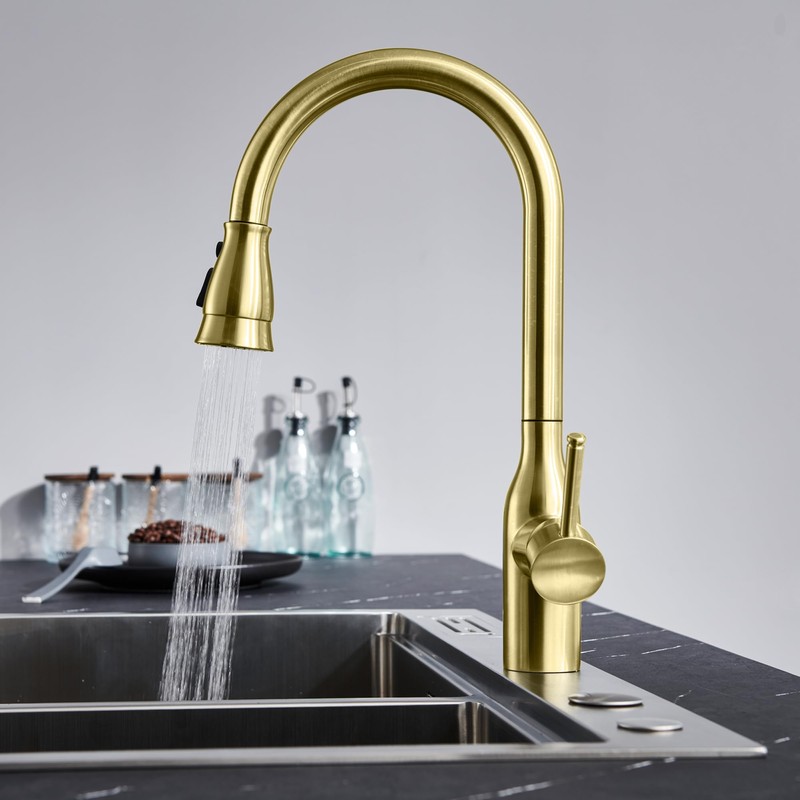 TIORIY Kitchen Faucet Head Replacement with 15 Adapters, 3 Modes