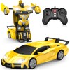 Qumcou Remote Control Car, Transform Robot RC Cars with Cool