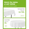 Pureegg Plastic Table Cloth Disposable 12 Pack, 54 x 108