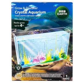 BBC Earth Grow & Discover Crystal Aquarium, Crystal Growing Kit, Stem Toys, Science Kits for Kids Age 8-12, Science Experiments, STEM Kit, DIY Kits & Crystals for Kids