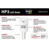 194 LED Bulb HP3 LED Red Single Diode Dynamics