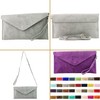 modamoda de T106 Italian Suede Clutch Bag / Evening Bag
