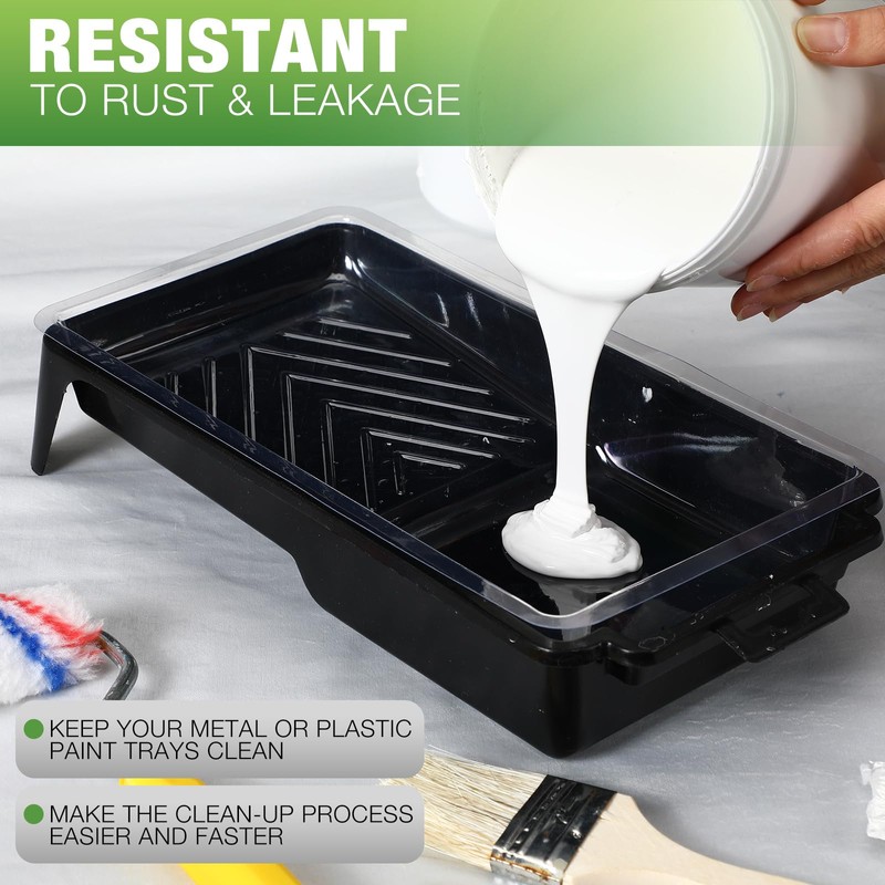 Geelin 120 Pcs Paint Tray Liner 4 Inch Small Paint