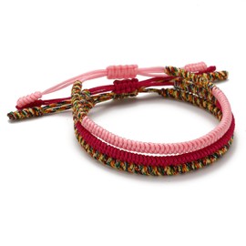 Lucky Buddhist Unisex Tibetan Lucky Knot Bracelet, Braided Friendship Bracelet, Handmade with Love, none