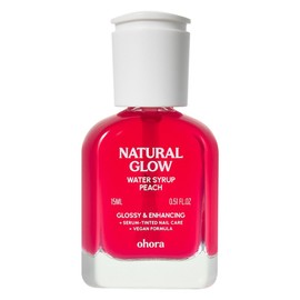 Oh Hora Natural Glow Water Syrup Nail Strengthener Peach, 1 piece, 15ml / 오호라 내추럴 글로우 워터시럽 네일 강화제 피치, 1개, 15ml