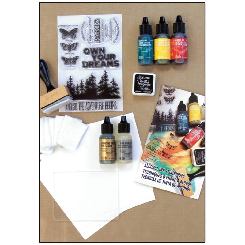 Ranger Distress Alcohol Ink Kit, Synthetic Material, Multicoloured, 19 x
