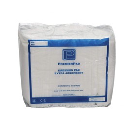 Premier Pad Dressings, Non-Sterile, 20cm x 10cm, Pack of 50