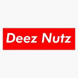 Leyland Designs Deez Nutz Sticker Outdoor Rated Vinyl Sticker Decal for Windows, Bumpers, Laptops or Crafts 5"
