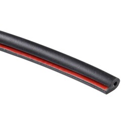 ESUPPORT 16ft 5M U Shape Car Door Moulding Rubber Scratch Protector Strip Edge Guard Trim Seal Black