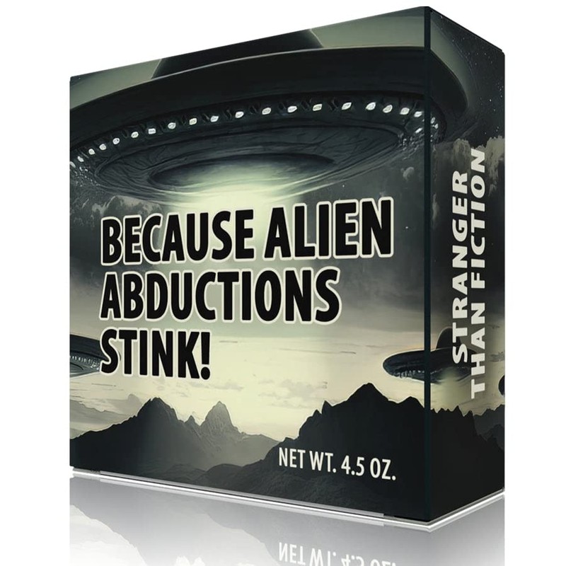 Totally Cheesy Funny Soap - Alien Invasion UFO Abduction Soap
