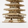wa-gu-mi Five-storied Pagoda Wooden Architecture 3D Puzzle - Fun DIY