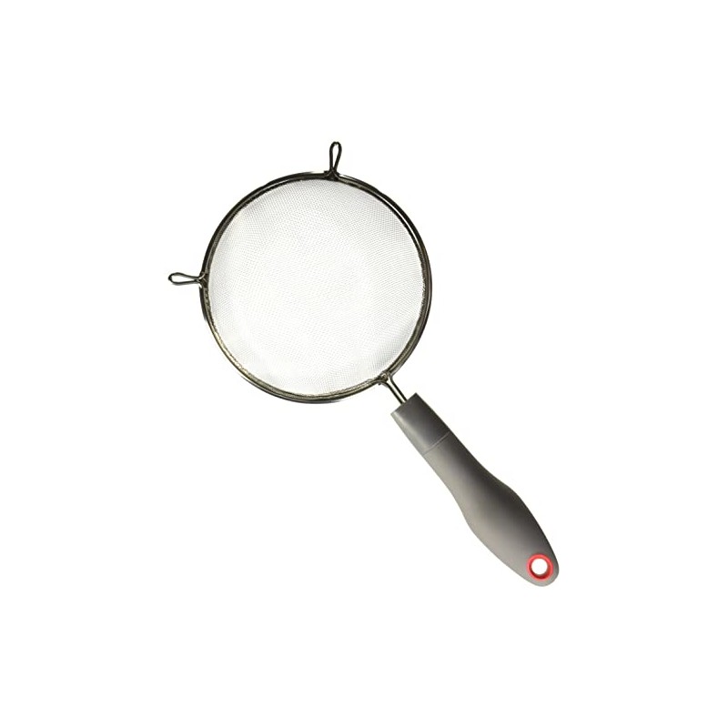 Ekco 48389 Colador con Mango Ergonómico Evolution, Gris, 14 cm