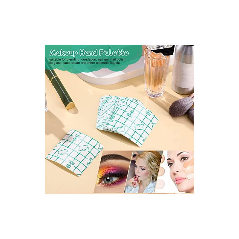 100 Uds. Paleta de Maquillaje para Manos, Película de PU