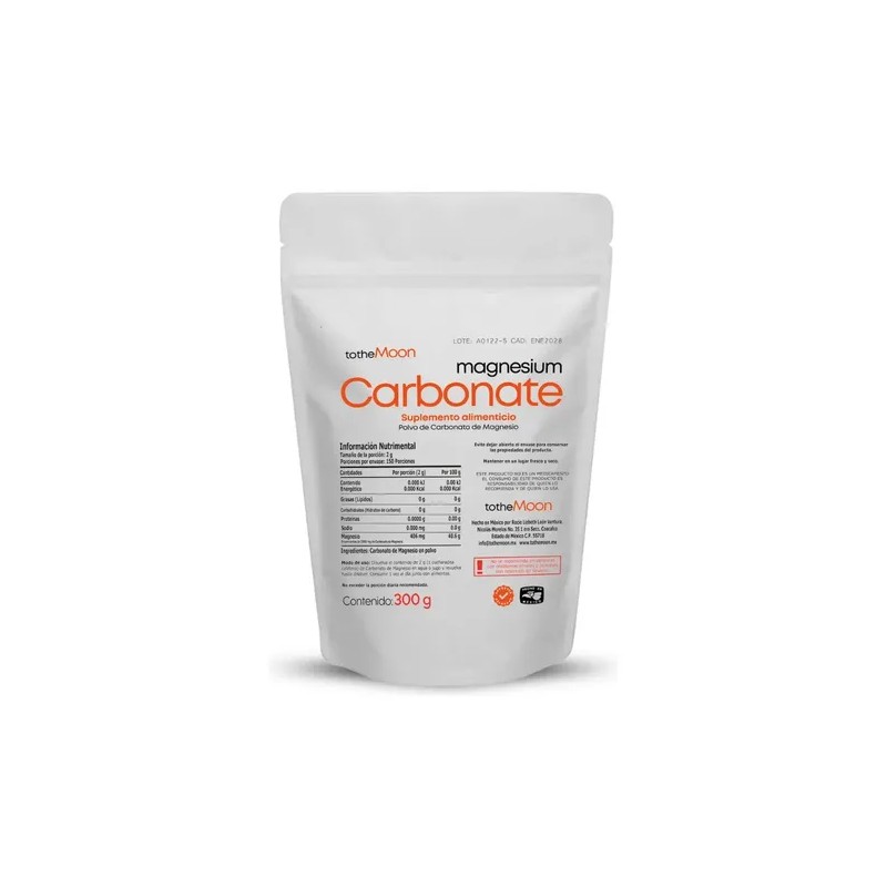 Carbonato De Magnesio Polvo Natural 900g Velbeth Sabor Sin Sabor