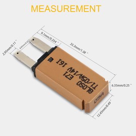 GLOSO E71 2.8mm Automatic Circuit Breaker Mini ATM 30Amp Circuit Breakers Auto Reset (T1) - 1 Pack (30A)