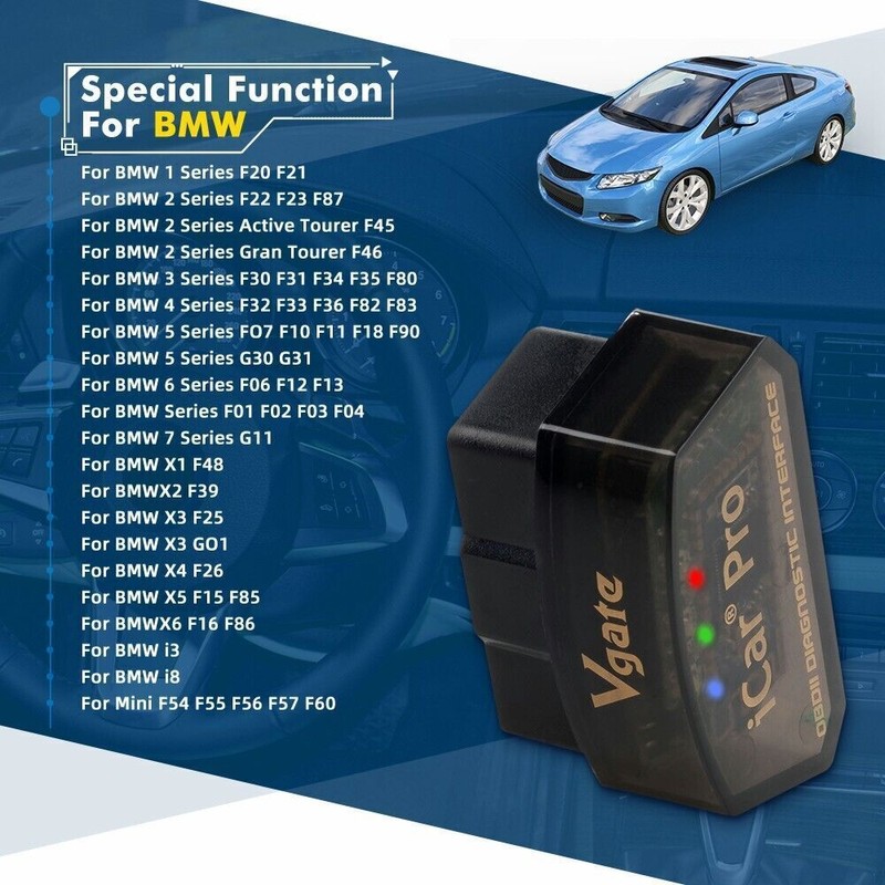 vgate ICar Pro Bluetooth4.0 OBD2 ELM327 Diagnostic Fault Scanner Tool