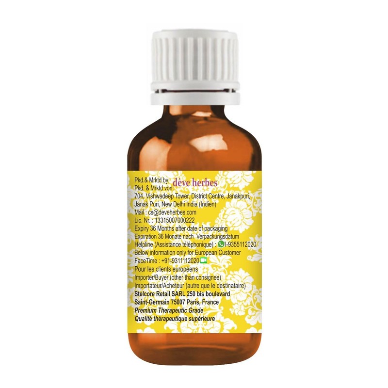 Deve Herbes Pure Chaulmoogra Oil (Hydnocarpus wightiana) Natural Therapeutic Grade