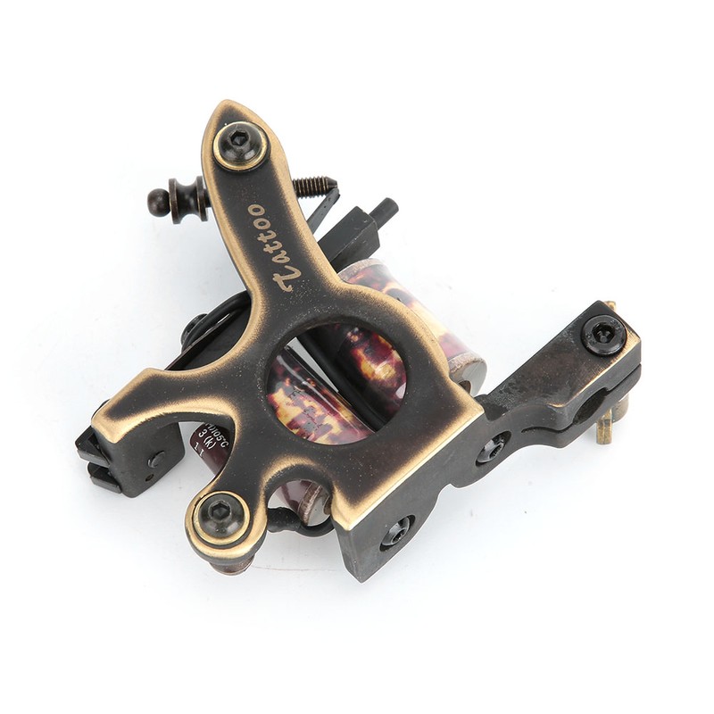 Pure Copper Manual Tattoo Gun Shader Liner Wrap Coils Machine