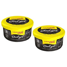 California Scents Cool Gel - The Best Car Air Freshener with Cool Gel Technology - Long-Lasting Odor Eliminator and Auto Air Freshener for Cars (Ice, 2 Packs)