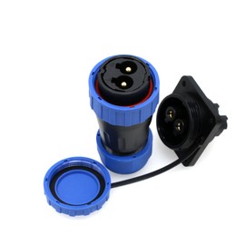 ZBLZGP TY28 2 Pin Waterproof Connector 45A Power Electric Plug Socket Screw-Crimp Solder-Free Male Female Cable Quick-Disconnect for Boat Surfboard Solar Outdoor