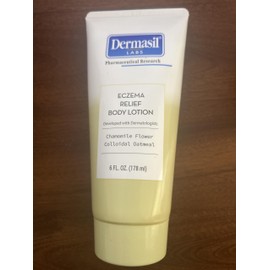 Eczema Relief Body Lotion, Chamomile Flower, Colloidal Oatmeal, 6 FL. OZ. Soothes Dry Itchy Skin, Deeply Moisturizes, Non Greasy, Gentle For All Skin Types