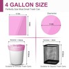Charmount Small Trash Bags Bathroom, 4 Gallon Garbage Bags for