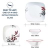 Corelle Kyoto Leaves 16pc, Service for 4, Dinnerware Set, 8