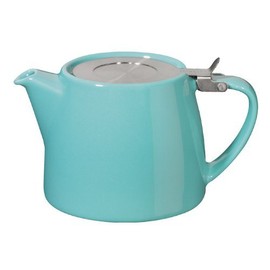 Forlife Stump Teapot 530 mL, Turquoise, Ceramic