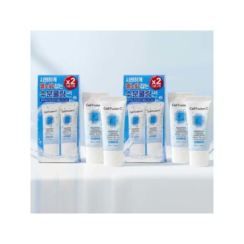 Cellfusion C Aquatica Cooling Sunscreen 35ml x 4 Special Set