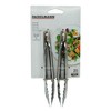 FACKELMANN Stainless Steel Kitchen Tongs, Set of 2 with Locking