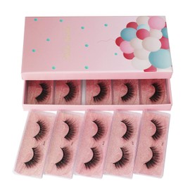 Vayator 10 Pairs Natural False Eyelashes Fake Lashes Long Makeup 3d Mink Lashes Extension Eyelash Mink Eyelashes for Beauty K007 (K007)