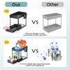 Kjfeoiye Under Sink Organizers and Storage, 2 Pack Large Capacity