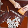 CORHAD 1 Set Leather Craft Stamping Tool Durable Alphabet Stamps