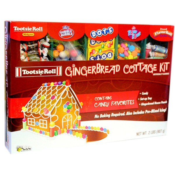 Gingerbread Cottage or House Kit (Tootsie Roll)
