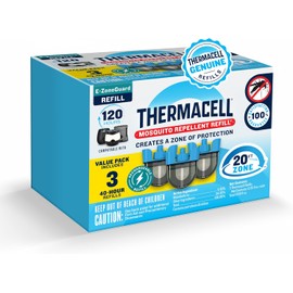 Thermacell Mosquito Rechargeable Repeller Refills; Compatible with Thermacell E-Series & Radius Only; 20 Foot Mosquito Protection Zone; Bug Spray Alternative; Scent Free; No Candle or Flame