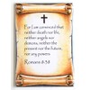 Romans 8:38 Bible Verse Fridge Magnet (2.5 x 3.5 inches)