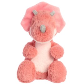 Aurora® Eco-Friendly Eco Ebba™ Tai Tricera™ Baby Stuffed Animal - Recycled Materials - Imaginative Play - Pink 12 Inches
