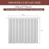 zokyer Clawfoot Tub Shower Curtain Round Wrap Around Circular Circle