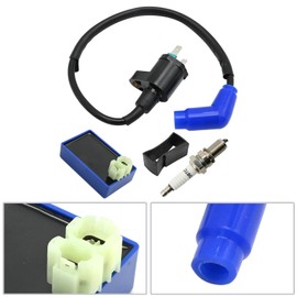 Zreneyfex 30410-HC4-770 Ignition CDI Module Box Kit with Spark Plug, CDI Box Ignition Coil Set Replacement for Honda FourTrax 300 TRX300 2x4 TRX300FW 4x4 1990-1993 Replace 30510-HC4-000