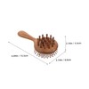 OATIPHO Wooden Scalp Massage Comb Comfortable for Relaxation Durable Meridian