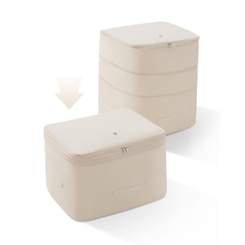 EACHY 3-Pack Space Saver Bags, Comforter Storage Bag Blanket Storage Bags, Compression Storage Bags for Blanket Comforter