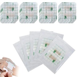 Waterproof Plasters, Pack of 25, 6 x 7 cm Shower Plasters, Waterproof, Sterile Transparent Plasters, Waterproof, Wound Bandages, Waterproof Plasters for Showering, Sports, Bathing