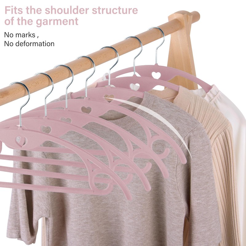 IEOKE Velvet Hangers, 50 Pack No Shoulder Bumps Ultra Thin