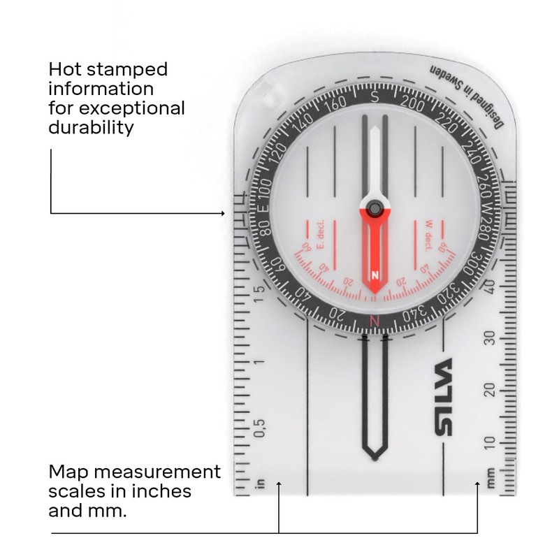Silva Compass Navigation - Starter 1-2-3 Black - Entry Level